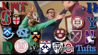 COLLEGE DECISION REACTIONS 2023 Harvard Stanford Ivies and more [upl. by Irianat]