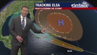 Hurricane Elsa Friday night forecast update [upl. by Nitsugua]