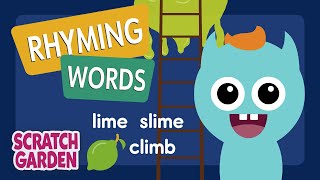 Rhyming Words  Monsters Learn English  Scratch Garden [upl. by Salohcim967]