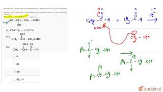 Identify the option which represents the correct products of the following reaction PhCHOCH3C [upl. by Kort]