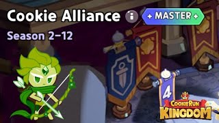 Cookie Alliance Season 212 Master Mode Guide  Cookie Run Kingdom [upl. by Ysdnyl234]