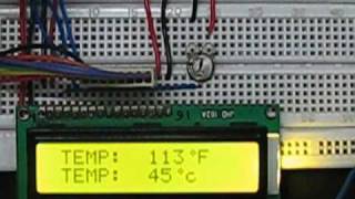 8051 Microcontroller AT89C51 based Digital Thermometer Project [upl. by Harwin]