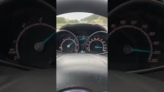 Ford fiesta 15 tdci titanium 75hp 2015 top speed test [upl. by Felicle]