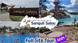 Sanguli Salou Camping amp Resort full walking through tour  May 2024  ALL poolsvenues and more [upl. by Naillimixam]