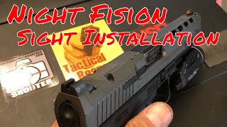 How to Put Night Fision sights on your Canik [upl. by Malvia]