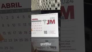 Calendário de mesa 12 pag personalizado para empresas com logomarca calendarios personalizados [upl. by Peednama597]