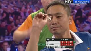 WILLIAM HILL WORLD DARTS CHAMPIONSHIP 2016 Qiang Sun v Mick McGowan PART 1 [upl. by Robena]