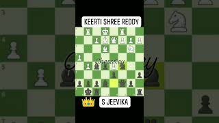 S Jeevika beats Keerti Shree Reddy chesskey [upl. by Imat]