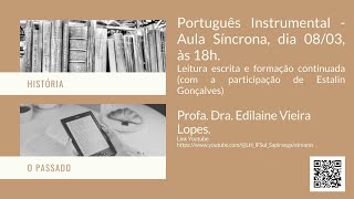 Português Instrumental  Profa Dra Edilaine Vieira Lopes [upl. by Ethelinda]