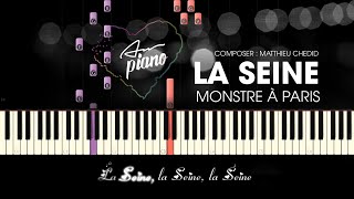 La Seine  Monstre à Paris  Piano Tutorial \ Piano Lyrics [upl. by Dorraj255]