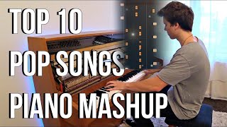 TOP 10 Pop Songs Piano Mashup  Peter Buka  Piano Tutorial  Piano Cover [upl. by Roxanna]