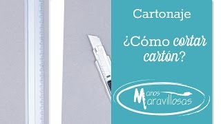 Cartonaje Cómo cortar cartón [upl. by Nazus]