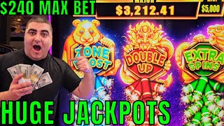 240 Max Bet POWERFUL JACKPOT On New Slot Machine [upl. by Nottarts]