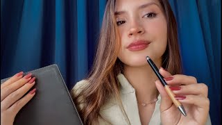 ASMR ENTREVISTA de TRABAJO RARA 👩🏻‍💻🧐 Preguntas MUY PERSONALES l ASMR Roleplay [upl. by Grieve]