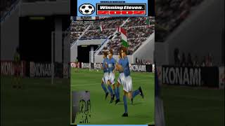 Cameroon vs Italy  World Soccer Winning Eleven 2002  PlayStation 1  Shorts [upl. by Ayotyal]