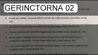 GERINCTORNA 02 A HASONFEKVÉS GYAKORLATAI [upl. by Annoyi]