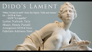 Didos Lament  Arrangement SATB quotA Cappellaquot [upl. by Nance232]