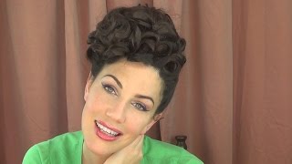 ❤ TOO EASY ❤ Lazy PInup Poodle Hairstyle  Fitfully Vintage [upl. by Tepper]