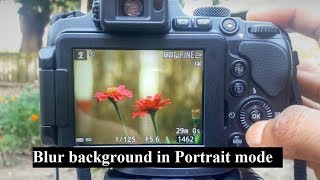 How to blur background in Portrait mode Photography for beginner nikon coolpix B700 P900 Tutorial [upl. by Aneleiram]