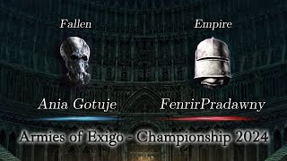 Ania Gotuje vs FenrirPradawny  Armies of Exigo Championship 2024 [upl. by Reiter]