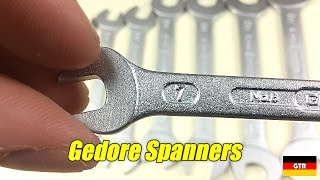 German Tool Reviews Gedore Openended Spanners [upl. by Yelsnit]