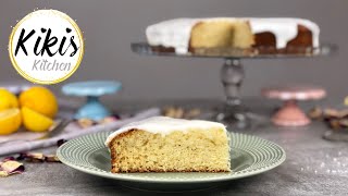 Saftiger Zitronenkuchen mit Zitronenglasur  Super saftig  Zitronenkuchen Rezept  Kikis Kitchen [upl. by Suiraj]