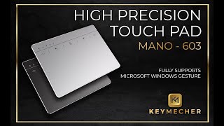 30 Keymecher MANO 603U Precision Touchpad Black and Silver [upl. by Ardnikat]