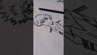 Katsuki Bakugo form MHA drawing sketch shorts anime [upl. by Stockwell]