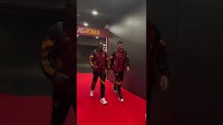 AS Roma arrived ad the stadio olimpico 💪💛❤️ roma asroma seriea [upl. by Winston]