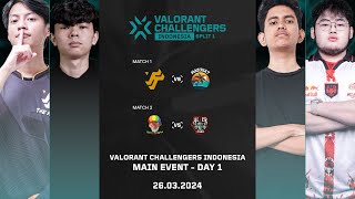 2024 VALORANT Challengers Indonesia  Split 1  Main Event Day 1 [upl. by Suirrad]