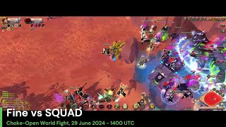 Fine vs SQUAD  Open World Fight  Spirithunter POV  Albion Online East 290620241400 [upl. by Falkner]