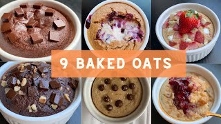 9 Baked Oats Recipes  i tried the BEST baked oatmeal recipes  Low Calorie Desserts for Breakfast [upl. by Baugh696]