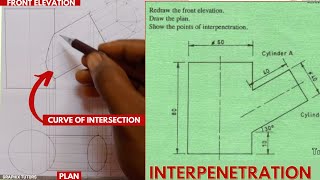 INTERPRETATION Interpenetration in technical drawing [upl. by Jasmine]