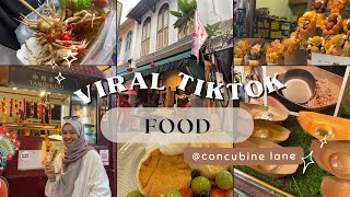 Trying out VIRAL STREET FOOD at Concubine Lane 🍡🍨  tanghulu titisan hujan  Vlog 79 [upl. by Mcnutt]