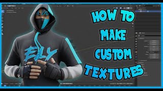 How to CREATE amp TEXTURE Custom Fortnite skins in Blender Thumbnail Tutorial  Blender 2020 [upl. by Tserrof]