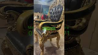 কাঠের তৈরি রাজকীয় সিঙ্গেল চেয়ার। Royal single chair made of wood furniture 01759913171 [upl. by Nyladnar]