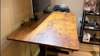 Claiks Electric Standing Desk Adjustable Height Stand up Desk Testing The Options on Camera [upl. by Ettenoj]