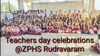 Teachers day celebrations  ZPHS Rudravaram [upl. by Ameekahs]