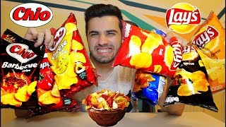 CHIO CHIPS vs LAYS  TASTE TEST CHALLENGE [upl. by Navar]