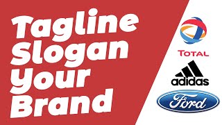 How to create a tagline or slogan  How To Write A Great Tagline For Your Brand [upl. by Ennaul]