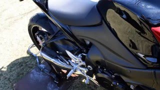 GSXS1000 2016 Arrow headers with stock slip on Exhaust sound [upl. by Stauffer]