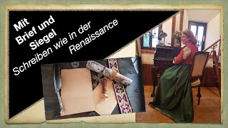 Brief versiegeln mit Wachs schmelzen im Vintage Stil Anleitung auf Renaissance Fantasy [upl. by Maire]