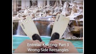 Entrelac Knitting Part Three  Wrong Side Rectangles [upl. by Nich]