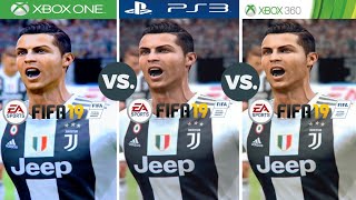 FIFA 19 Xbox One Vs PS3 Vs Xbox 360 [upl. by Blank795]