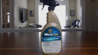 MicroGold promises to clean and disinfect surfaces [upl. by Durrace]