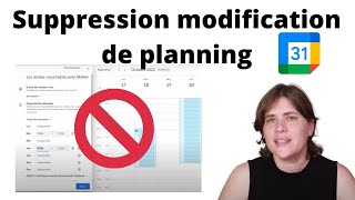 Google Agenda  Supprimer ou modifier un planning de rendezvous [upl. by Sherri]