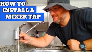 How to install a Mixer Tap Mono wash basin Mixer installation [upl. by Noswad]