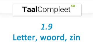 تعلّم كتابة جملة صحيحة باللغة الهولنديّة مع زينب لكتاب taalcompleet A1 19 Letter woordzin [upl. by Hollinger982]