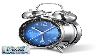 AGSIVO 4 Inch Loud Alarm Clock Twin Bell Analog for Heavy Sleepers Review [upl. by Salena]