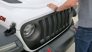 How To PlastiDip Your JL Wrangler Grill [upl. by Attenauq702]